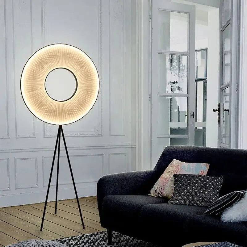 Minimalist Creativity Fabric Pleats LED Lamp for Living Bedroom - Floor