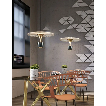 Modern Art Flower Umbrella Pendant Light for Dining Bedroom - Lighting