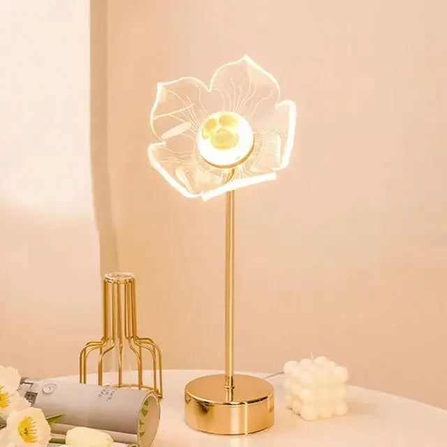 Modern Butterfly Table LED Lamp for Bedroom Living Study - Shell