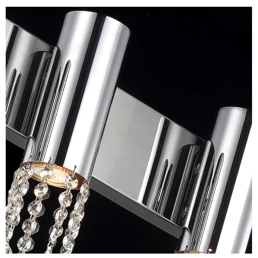 Modern Chrome 2 lights Wall Sconce for Living Bedroom - Sconces