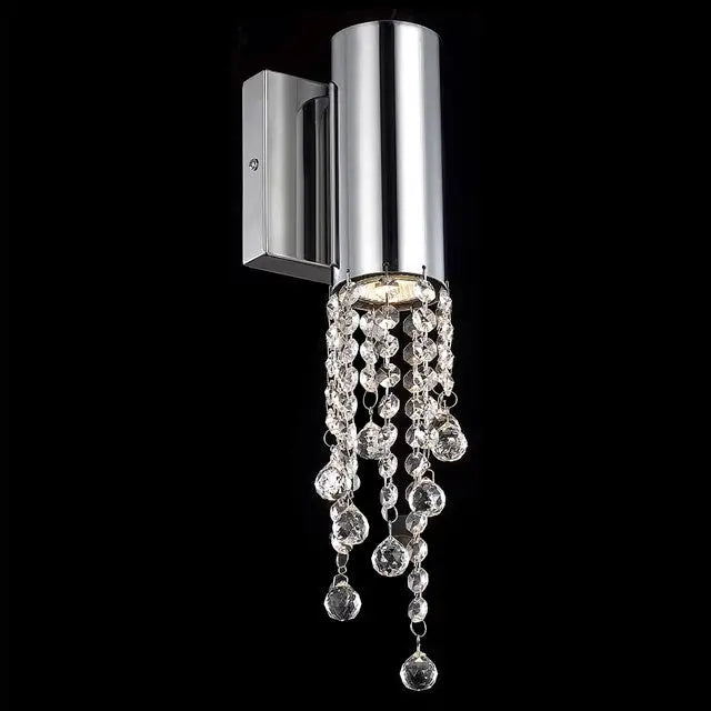 Modern Chrome Stainless Steel Wall Sconce for Living Bedroom - Sconces