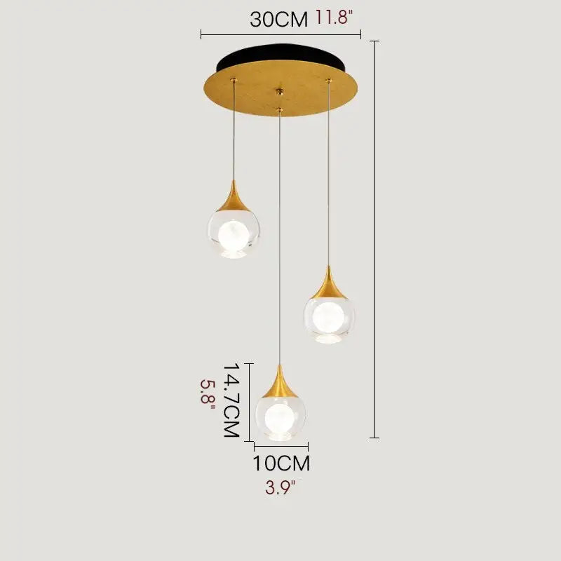 Modern Crystal LED Ceiling Chandelier with Balls for Living - Home & Garden > Lighting