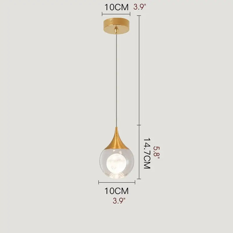 Modern Crystal LED Ceiling Chandelier with Balls for Living - Home & Garden > Lighting