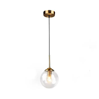 Modern Glass Ball LED Pendant Light for Dining Bedroom - Lighting