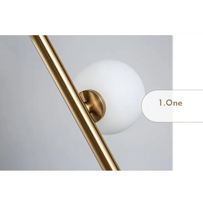 Modern Gold Glass Ball Floor Lamp for Living Bedroom - Lighting > Table & Lamps