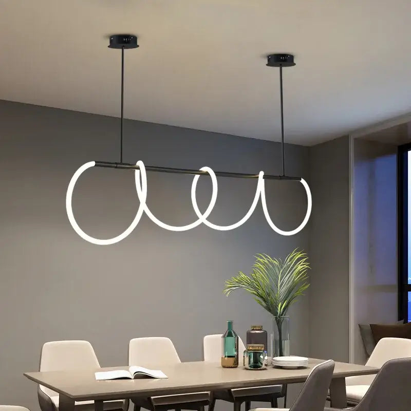 Modern Long Hose LED Dimmable Chandelier - Home & Garden > Lighting Fixtures Chandeliers