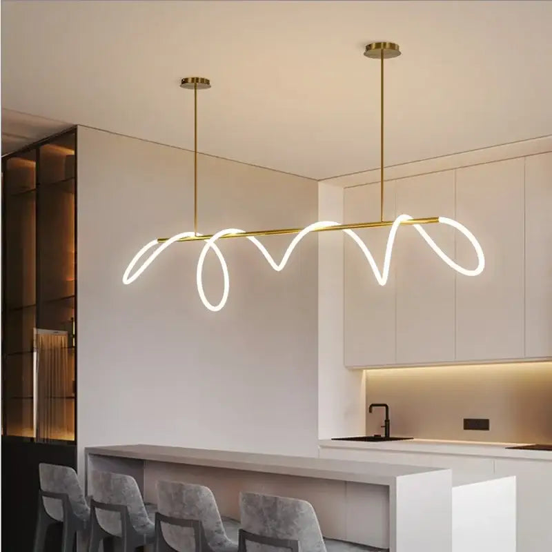 Modern Long Hose LED Dimmable Chandelier - Home & Garden > Lighting Fixtures Chandeliers