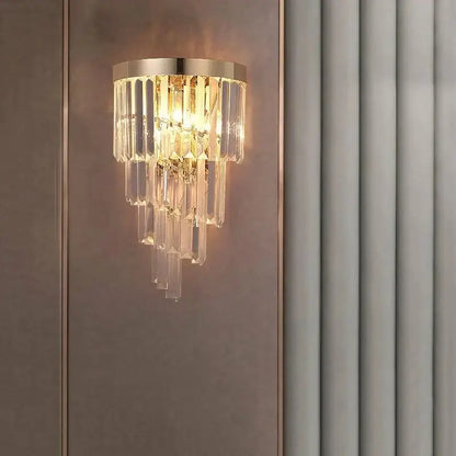 Modern Luxury Smoky Gray Wall Sconce for Bedroom Living - Sconces