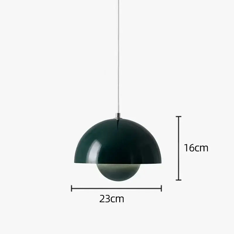 Modern Macaron Flowerpot Pendant Lights - Dark green-dia 23cm - Lighting