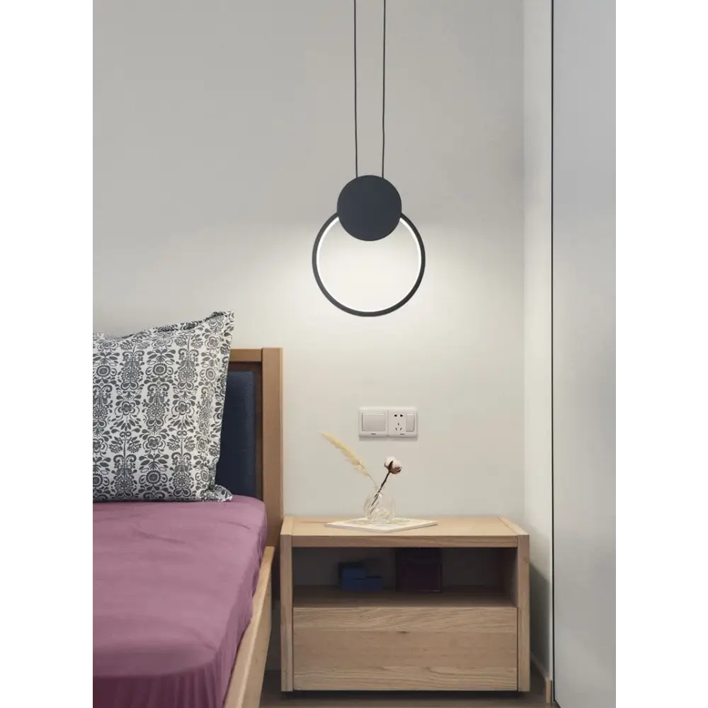 Modern Minimalism: Long LED Pendant Lights for Stylish Spaces - Round / Cool light