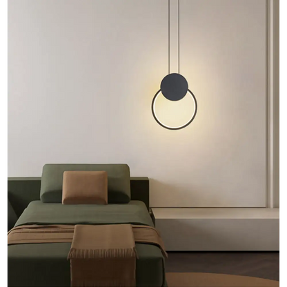 Modern Minimalism: Long LED Pendant Lights for Stylish Spaces - Round / Warm light