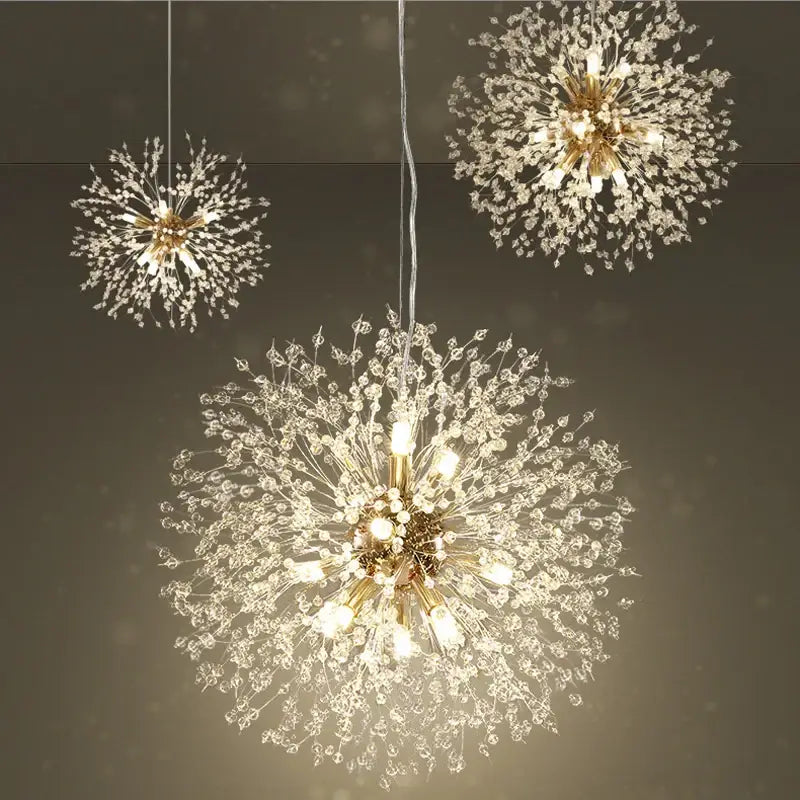 Modern Nordic Crystal Dandelion Chandelier - Home & Garden > Lighting Fixtures Chandeliers