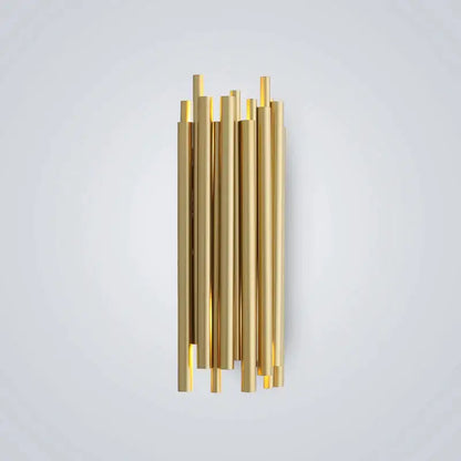 Modern Polished Steel Gold Wall Sconce for Beside Living - Sconces