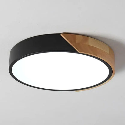 Modern Ultra-Thin LED Ceiling Light - black / Warm White / 27W 300MM - Home & Garden >