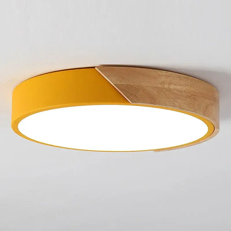 Modern Ultra-Thin LED Ceiling Light - Orange / Warm White / 27W 300MM - Home & Garden >