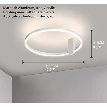 Nordic Aluminum LED Ceiling Lamp for Living Bedroom - Home & Garden > Lighting Fixtures