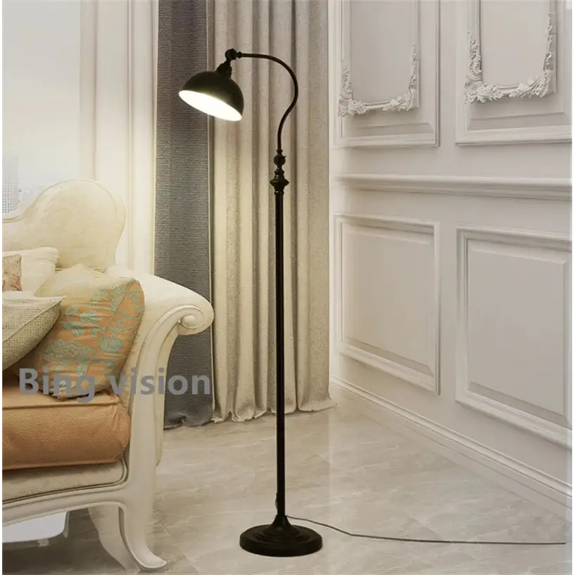 Nordic American Retro Floor LED Lamp for Living Bedroom