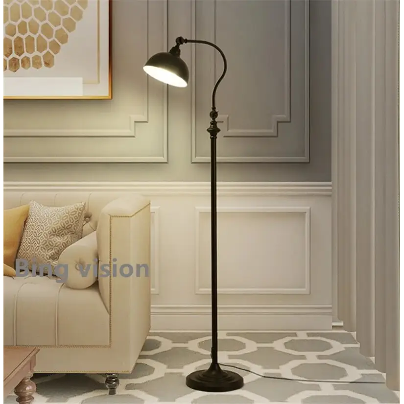 Nordic American Retro Floor LED Lamp for Living Bedroom