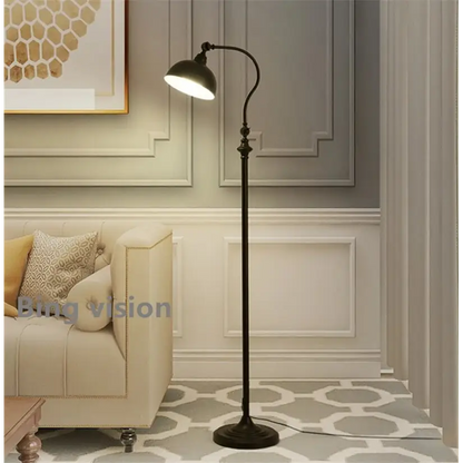 Nordic American Retro Floor LED Lamp for Living Bedroom