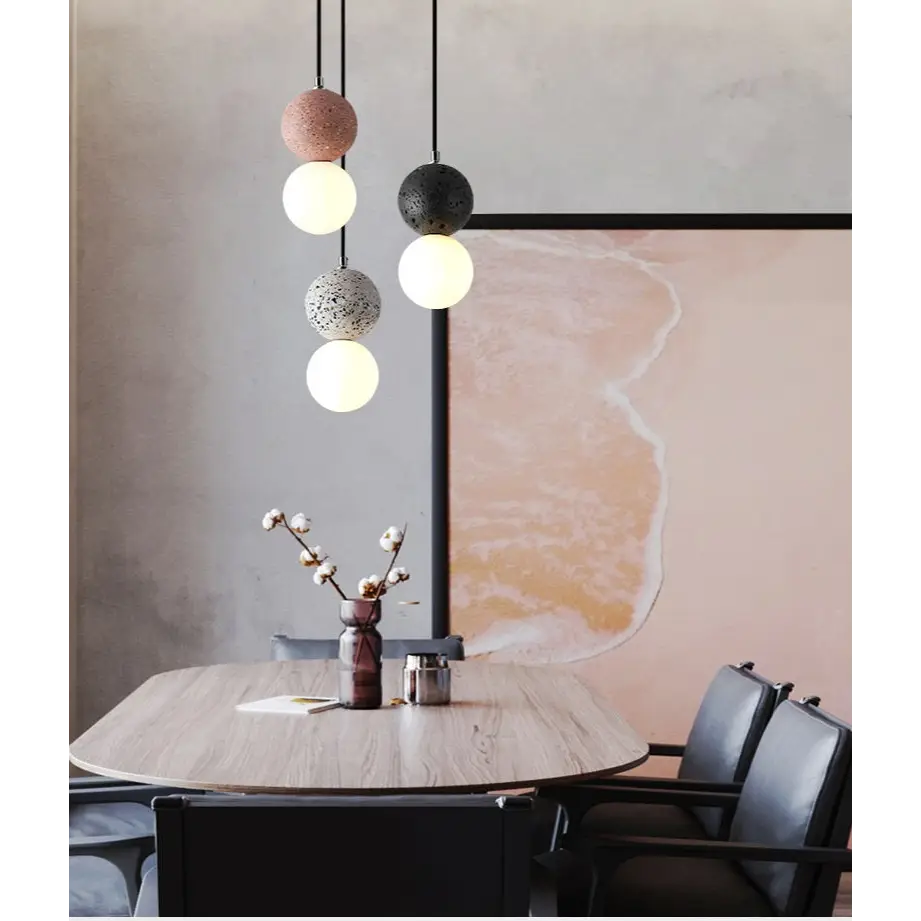 Nordic Creative Double - Ball Pendant Lamps for Living Dining - Lighting