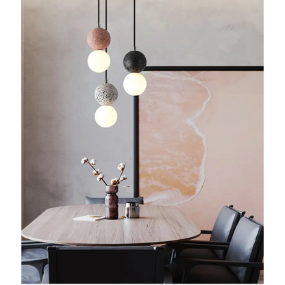 Nordic Creative Double - Ball Pendant Lamps for Living Dining - Lighting