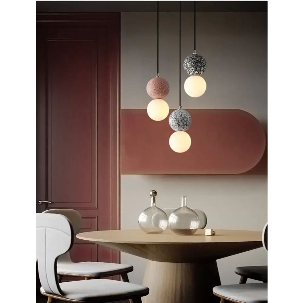 Nordic Creative Double - Ball Pendant Lamps for Living Dining - Lighting