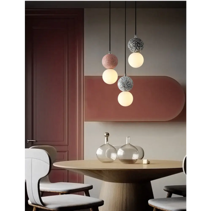 Nordic Creative Double - Ball Pendant Lamps for Living Dining - Lighting