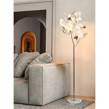 Nordic Ginkgo Leaf Floor Lamps for Living Sofa Bedroom - Lamp