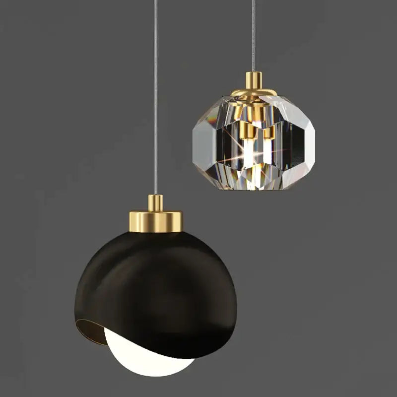 Nordic Gold Pendant Lamp: Hanging Light for Bedroom Kitchen - Lighting