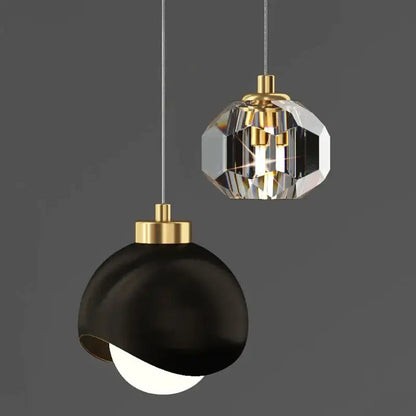 Nordic Gold Pendant Lamp: Hanging Light for Bedroom Kitchen - Lighting