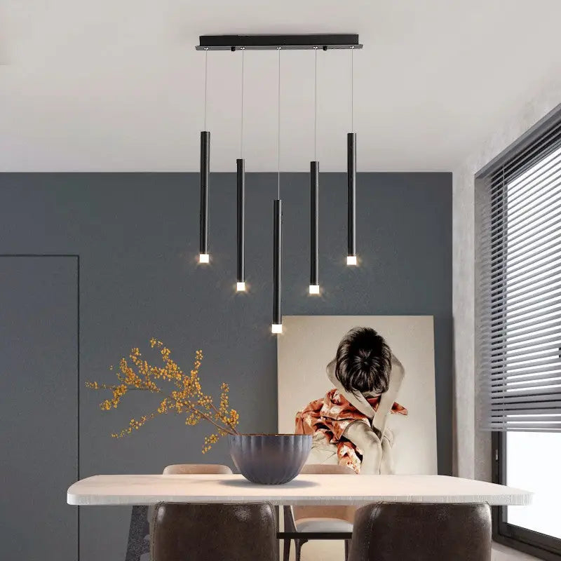 Nordic LED Pendant Light for Kitchen Dining Restaurant - 5 Heads / Cool Lighting