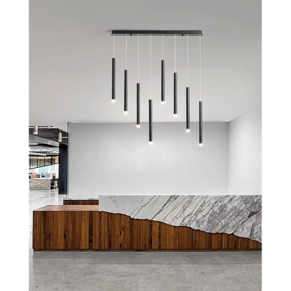 Nordic LED Pendant Light for Kitchen Dining Restaurant - 8 Heads / Cool Lighting