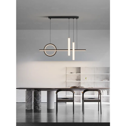 Nordic Luxury LED Pendant Light for Dining Kitchen - Remote Dimming - Lighting