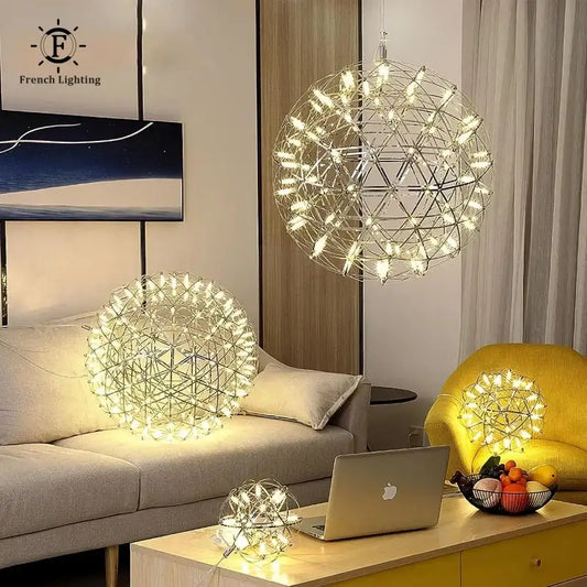 Nordic Modern Ball Fireworks Pendant Light - Home & Garden > Lighting Fixtures Chandeliers