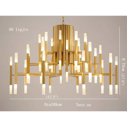 Nordic Postmodern LED Chandelier For Living Lobby Restaurant - Home & Garden > Lighting