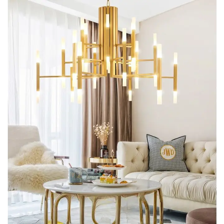 Nordic Postmodern LED Chandelier For Living Lobby Restaurant - 24 lights Dia26.8*H23.6’