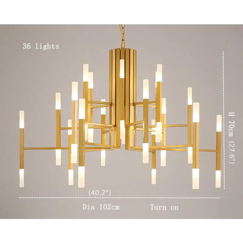 Nordic Postmodern LED Chandelier For Living Lobby Restaurant - Home & Garden > Lighting