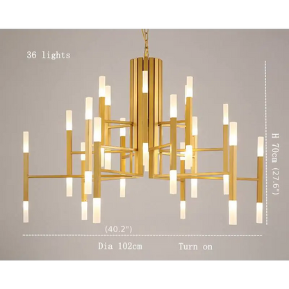 Nordic Postmodern LED Chandelier For Living Lobby Restaurant - Home & Garden > Lighting