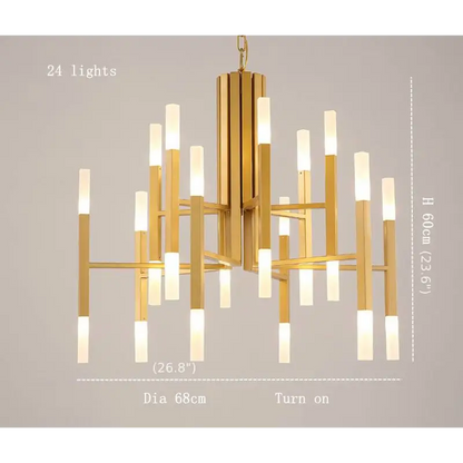 Nordic Postmodern LED Chandelier For Living Lobby Restaurant - Home & Garden > Lighting