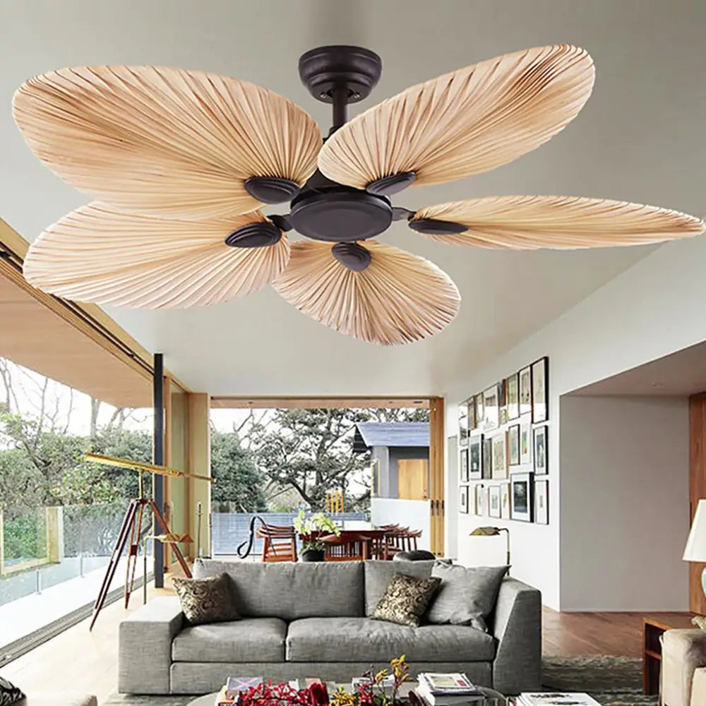 Palm Leaf Inverter Silent 52 Inch Ceiling Fan - Lighting > lights Fans