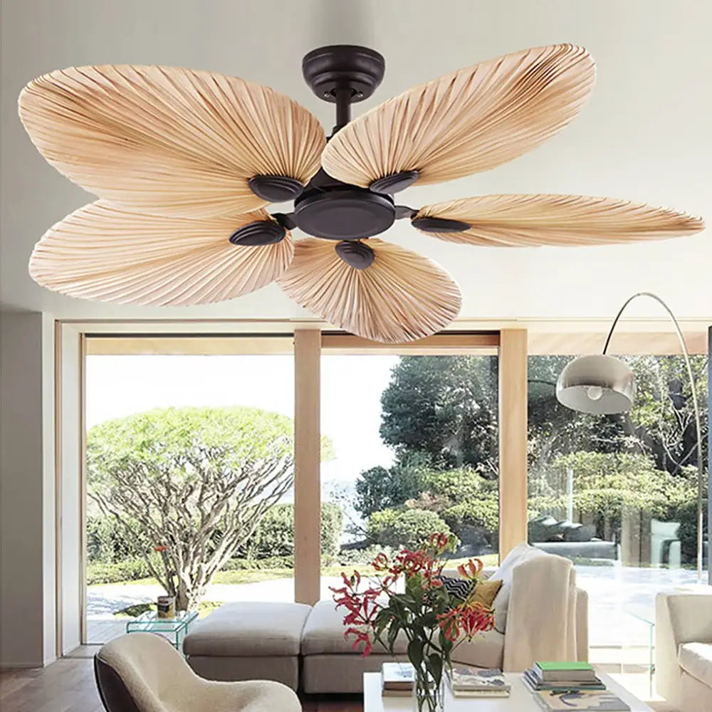 Palm Leaf Inverter Silent 52 Inch Ceiling Fan - Lighting > lights Fans