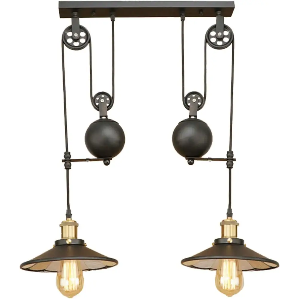 Retro Rough Iron Pendant Light for Kitchen Dining Bedroom - Lighting