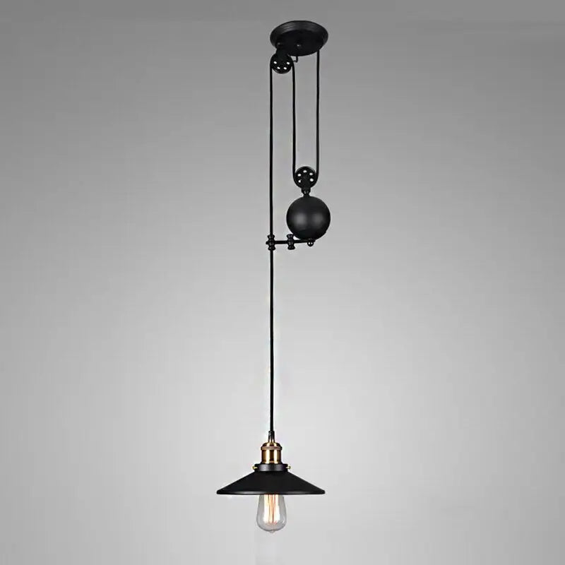 Retro Rough Iron Pendant Light for Kitchen Dining Bedroom - Lighting