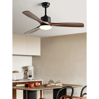 Simple DC Motor Ceiling Fan with Light for Living,Restaurant - Fans