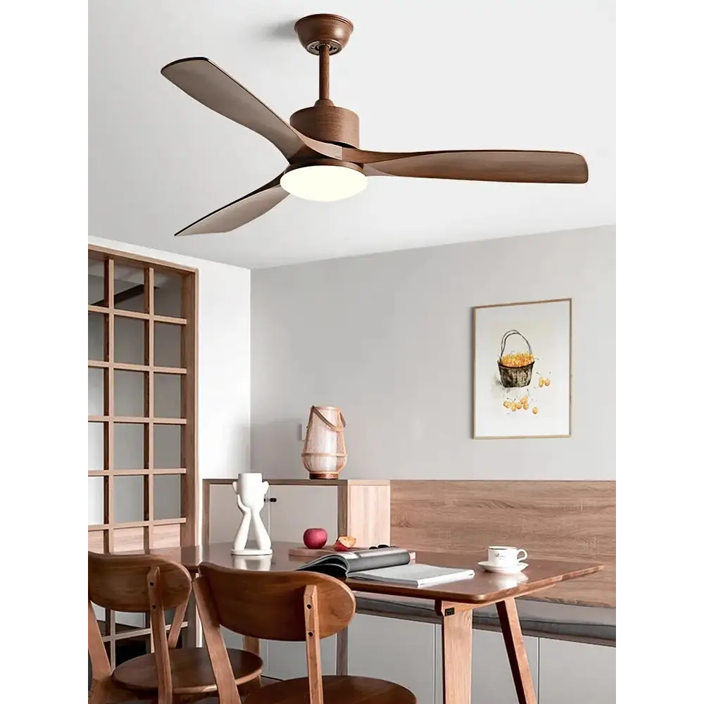 Simple DC Motor Ceiling Fan with Light for Living,Restaurant - Fans