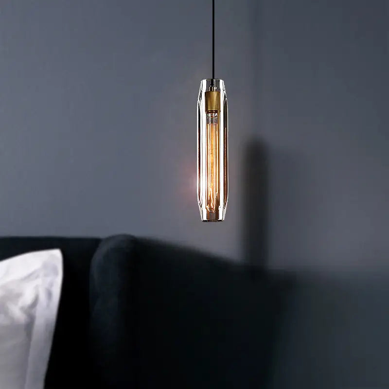 Transparent Crystal Pendant Light for Dining,Kitchen,Bedroom - Lighting