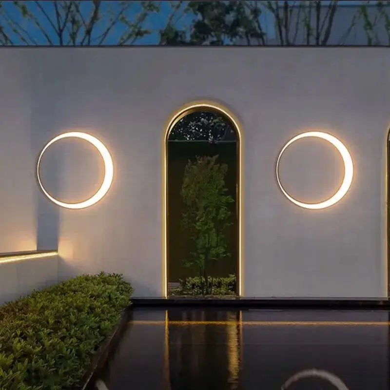 Waterproof Outdoor Led Moon Wall Light for Garden Porch - Lighting